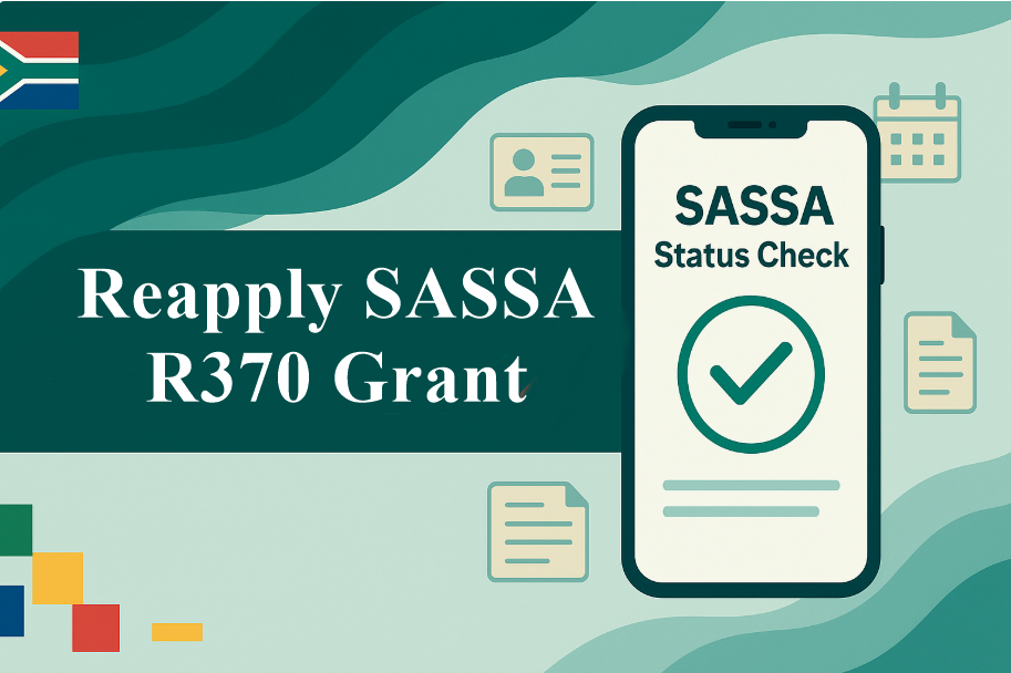 Reapply for SASSA SRD R370 Grant Online