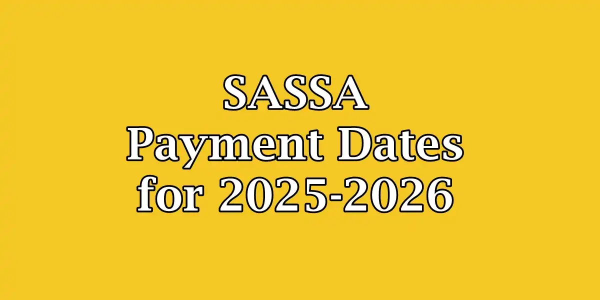 SASSA Payment Dates