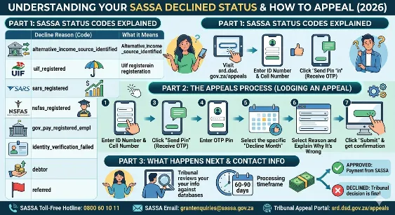 sassa status declined
